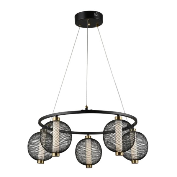 Фото - Люстра VALESO на 5 плафонов LED YH1466/5 Black